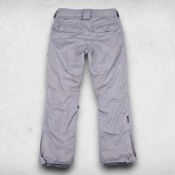 Turbine Ski Snowboard Snow Pants Women S Gray Pockets Vents Technical Outerwear - Picture 3 of 10